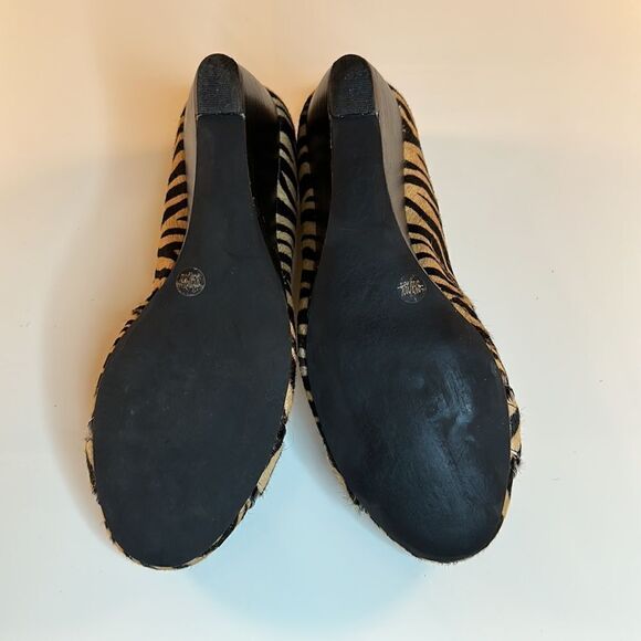 Sole Society Zebra Hair Print Wedges - Picture 6 of 7